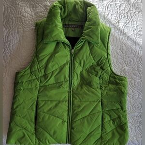 Kenneth Cole Reaction Green Puffer Vest|Y2K Utility Gorpcore Streetwear